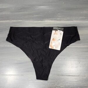 Miraclesuit Body Glow Thong Deep Black Size Large Style 242B